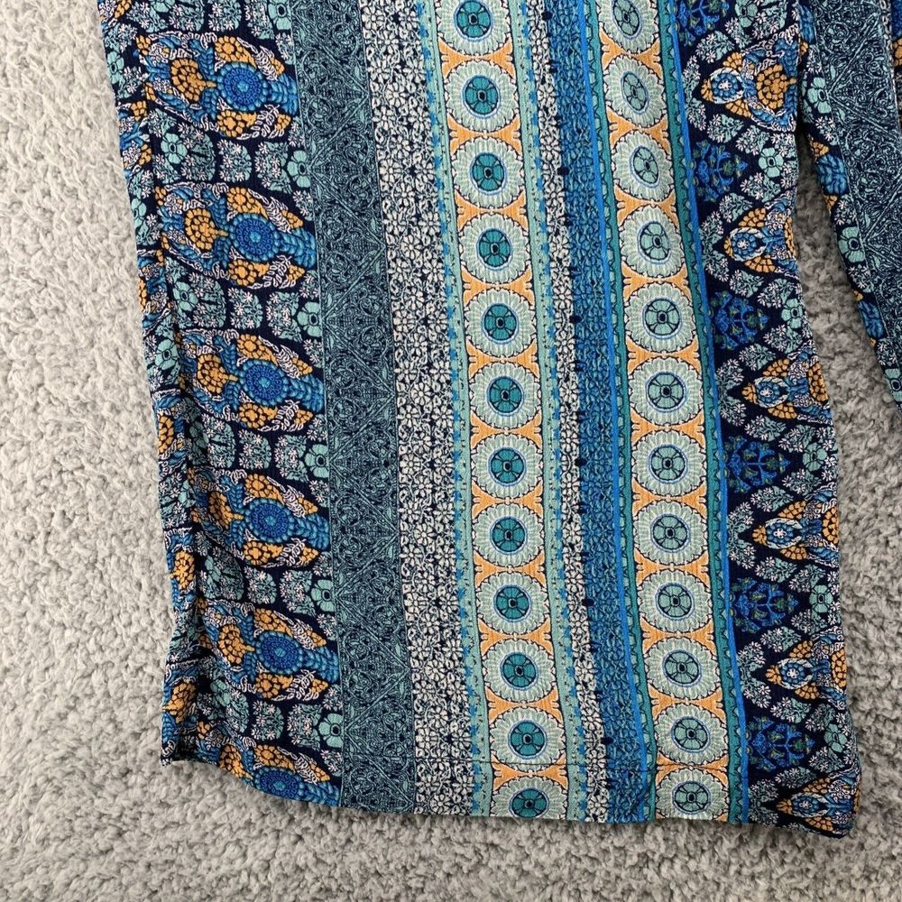 Knox Rose Women XXL Boho Pull On Pants Floral Wide Leg Bohemian Hippy Festival - Picture 5 of 16